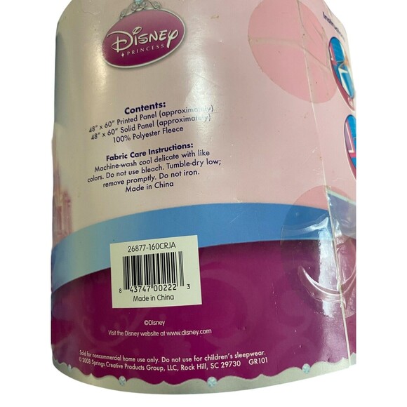 Disney Cinderella DIY Fleece Throw And Pillow Kits New - Picture 3 of 7